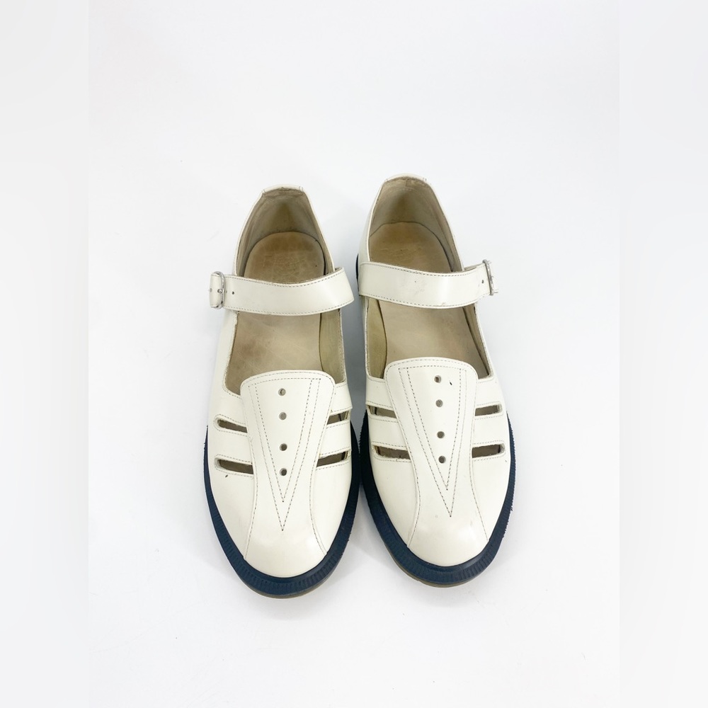Dr Martens Deardra Lowcut Mary Jane White Sz 10 (Sz 11) - Picture 2 of 6